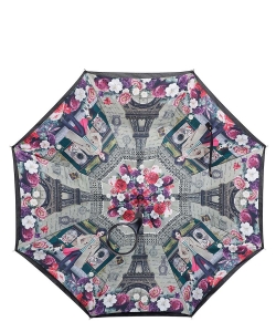 NL Fashion Print Reversible Umbrella UMB6701  PARIS